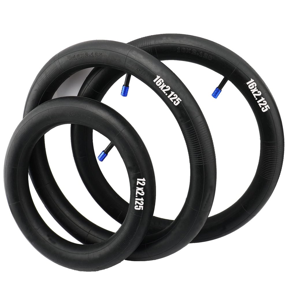 16''x2.125 and 12.5''x2.125 (2+1) Inner Tubes Compatible with Stroller Revolution SE/Pro/Flex/SU/Ironman Tire Tube,Made from BPA/Latex Free Premium Quality Butyl Rubber,by FYSHIQING