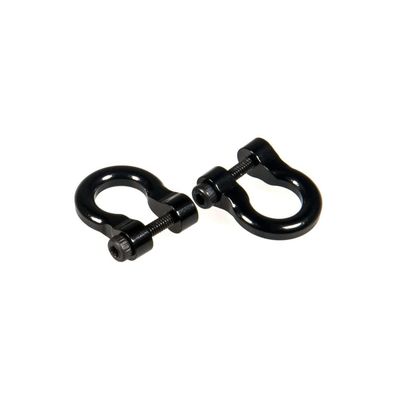 AAPIE RC Car Metal Trailer Shackle Rescue Tow Hook for 1/10 RC Crawler Traxxas TRX4 TRX-4 Upgrade Accessories (Color : Black)