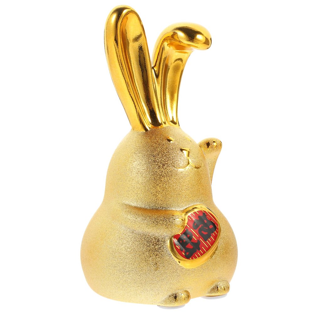 DECHOUS Piggy Bank Adorable Bunny Container Boys and Girls Money Jar for Desktop Decor Zodiac Year Saving Pot for Birthdays Festivals