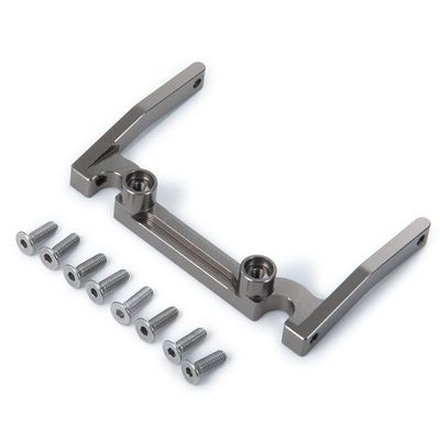 RC Car Front Bumper Mount Metal Alloy Electronic Box Beam for 1/10 RC Crawler Axial SCX10 CC01 F350 D90 Upgrade Parts ( Color : Titanium )