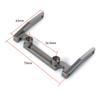 RC Car Front Bumper Mount Metal Alloy Electronic Box Beam for 1/10 RC Crawler Axial SCX10 CC01 F350 D90 Upgrade Parts ( Color : Titanium ) view 3
