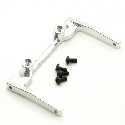 RC Car Front Bumper Mount Metal Alloy Electronic Box Beam for 1/10 RC Crawler Axial SCX10 CC01 F350 D90 Upgrade Parts ( Color : Silver )