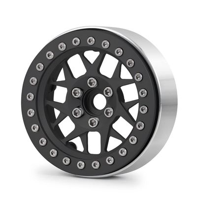 2.2" Beadlock Wheel Rims 25mm Width Metal Wheel Hub for Axial Wraith 90018 1/10 RC Crawler Car Wheel Tires Parts ( Color : 1PCS )