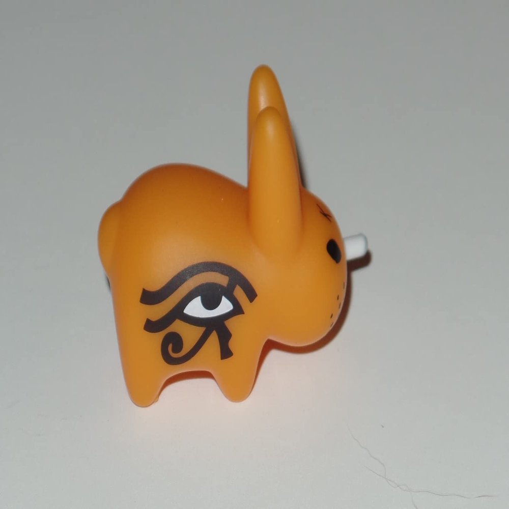 Kidrobot Lore of The Labbits Eye of Horus Orange 1.5" Vinyl Figure Mini Series Frank Kozik