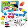 Coogam Magnetic Ten Frame Set, Math Manipulative Games for Kids with 6 Ten Frames 60 Magnetic Math Counters, Montessori Educational Toy Gift for Preschool Kindergarten 3 4 5 Year Old Toddlers view 1