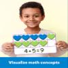 Coogam Magnetic Ten Frame Set, Math Manipulative Games for Kids with 6 Ten Frames 60 Magnetic Math Counters, Montessori Educational Toy Gift for Preschool Kindergarten 3 4 5 Year Old Toddlers view 3