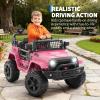 Hetoy Electric Car for Kids, 12V Electric Vehicles with Remote Control, Spring Suspension, LED Lights, Bluetooth, 3 Speeds, Ride on Toddler Truck Car view 3