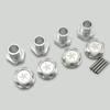 for Arrma 1/5 Kraton 8S Outcast 8S ARA310929 ARA310928 Silver Aluminum Wheel Hexes and Nut view 1