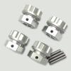 for Arrma 1/5 Kraton 8S Outcast 8S ARA310929 ARA310928 Silver Aluminum Wheel Hexes and Nut view 2