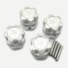for Arrma 1/5 Kraton 8S Outcast 8S ARA310929 ARA310928 Silver Aluminum Wheel Hexes and Nut view 3