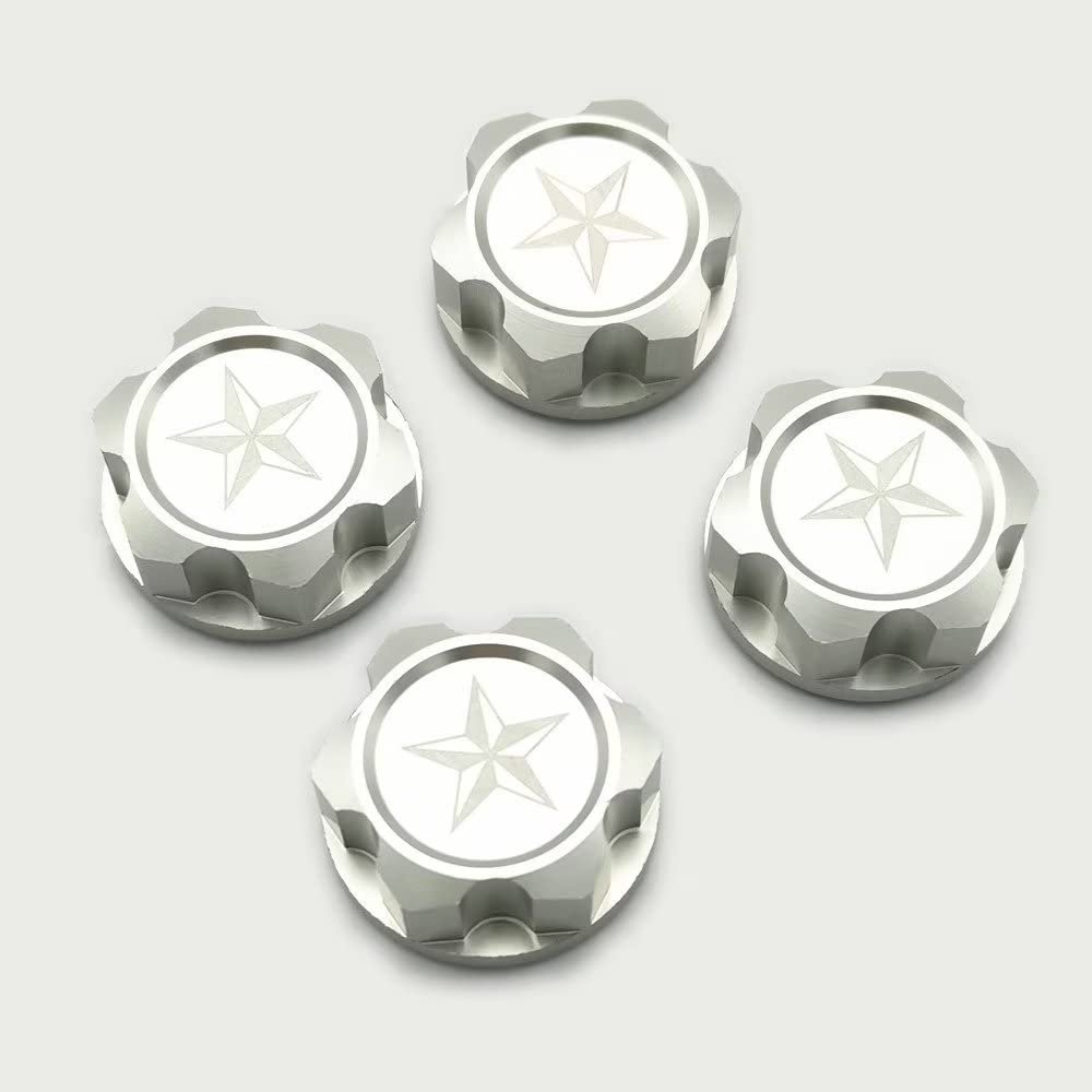for Arrma 1/5 Kraton 8S Outcast 8S ARA310929 Aluminum Silver Wheel Lock Nut 24mm