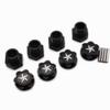 for Arrma 1/5 Kraton 8S Outcast 8S ARA310929 ARA310928 Black Aluminum Wheel Hexes and Nut view 1