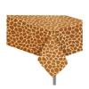 2Pcs Jungle Animal Theme Table Cover, Giraffe Print Birthday Tablecloth Supplies, Plastic Disposable Giraffe Animal Print Party Decorations Table Cover for Wildlife Themed Birthday, 54x87 In view 1