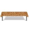 2Pcs Jungle Animal Theme Table Cover, Giraffe Print Birthday Tablecloth Supplies, Plastic Disposable Giraffe Animal Print Party Decorations Table Cover for Wildlife Themed Birthday, 54x87 In view 3