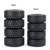 4PCS 1.0" Soft Rubber Tyres 50/54mm Width for 1/24 Axial SCX24 90081 AXI00001 AXI00002 RC Crawler Car Wheel Tires ( Color : No.4-50mm Tyres ) view 3