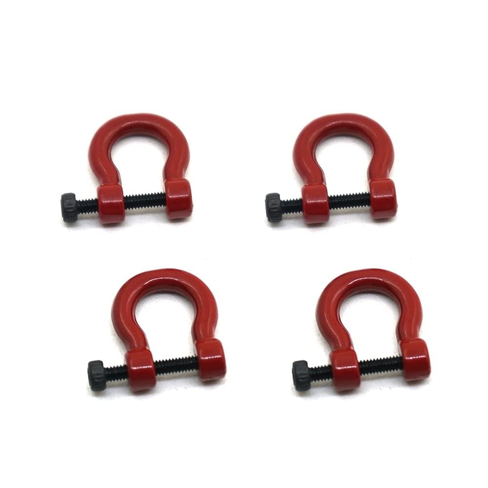 Metal Bumper D-Ring Tow Hook Anti-Collision Trailer Hook Rescue for 1/10 RC Crawler Car Traxxas TRX4 80315 Axial SCX10 ( Color : 2Pair )