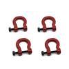 Metal Bumper D-Ring Tow Hook Anti-Collision Trailer Hook Rescue for 1/10 RC Crawler Car Traxxas TRX4 80315 Axial SCX10 ( Color : 2Pair ) view 1