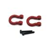 Metal Bumper D-Ring Tow Hook Anti-Collision Trailer Hook Rescue for 1/10 RC Crawler Car Traxxas TRX4 80315 Axial SCX10 ( Color : 2Pair ) view 3
