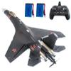PLRB TOYS RC Plane Remote Control Airplane RTF 4CH Brushless Tail Motor 3D / 6D Stunt Function SU35 Jet Aircraft with Hobby Model 2 Left Hand Throttle view 1
