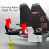 PLRB TOYS RC Plane Remote Control Airplane RTF 4CH Brushless Tail Motor 3D / 6D Stunt Function SU35 Jet Aircraft with Hobby Model 2 Left Hand Throttle view 3