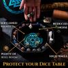 Soar Forge Dice Tray for DND and RPG - Beautiful Cerulean Blue Valknut and Dragon 9 Inch Rolling Tray Compatible with Dungeons and Dragons and Tabletop RPGs - Box Storage to Protect Dice view 2
