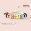 STORYJEWELLERY Fidget Ring, Anxiety Rings for Women, Spinner Ring, Silent Spinning Stress Rings, Enamel Fidget Jewelry, Womens Gifts, Size 11 view 3