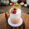 1 PCS Pumpkin Happy Birthday Cake Topper Glitter Maple Leaf Fall Autumn Theme Cake Pick Happy Thanksgiving Cake Decoration for Thanksgiving Day Theme Birthday Party Decorations Supplies view 4