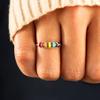 STORYJEWELLERY Fidget Ring, Anxiety Rings for Women, Spinner Ring, Silent Spinning Stress Rings, Enamel Fidget Jewelry, Womens Gifts, Size 6 view 2