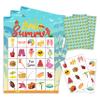 mermermu 5"x7" Summer Beach Bingo Cards (24 Kinds), Summer Party Favors for Birthday, Adult Road Trip Activities, Travel Outdoor Or at Home Party Activity -006summer view 1