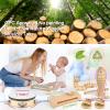 Kids Musical Instruments,100% Natural Wooden Music Percussion Toy Sets, 23 Pcs Tambourine Xylophone Toys for Kids, Girls Boys Preschool Education Early Learning Musical Toys with Bags view 2