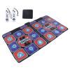 Double Player Dance Mat, PC USB Dancing Mat Compatible for PC AV Video Game, Musical Electronic Dance Mat Pad Blanket Gifts Toys for Kids, Adults, Plug view 2