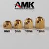4pcs Heavier Brass 8x12mm Wheel Hex Extended Adapter for RC Crawler TRX4 TRX-4 1/10 RC Hex Wheel Hubs Adapters view 3