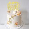 1 PCS Happy Friendsgiving Cake Topper Gold Glitter Happy Thanksgiving Cake Pick Decorations for Thanksgiving Day Theme Party Cake Decorations Supplies view 4
