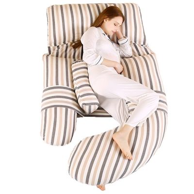 Pregnancy Pillow Cotton U-Shaped Maternity Pillow Removable and Easy to Wash Multi-Functional Breastfeeding Pillow Tummy Neck Pillow (Color : A9, Size : 180x80cm)