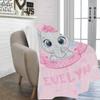 YESCUSTOM Custom Blanket with Name for Baby Boys Girls Personalized Gift Elephant Blankets for Kids Toddler Children Birthday Souvenir Bedroom Decor Soft Cozy Lightweight Throw Blankets,30''x40'' view 2
