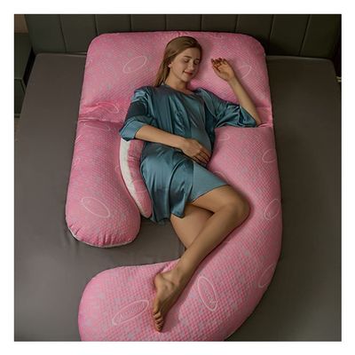 Pregnancy Pillow U-Shaped Maternity Pillow 63 in. with Removable Pillowcase Can Be Freely Combined with Multifunctional Nursing Pillow (Color : A2, Size : 160x75cm)