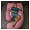 Pregnancy Pillow U-Shaped Maternity Pillow 63 in. with Removable Pillowcase Can Be Freely Combined with Multifunctional Nursing Pillow (Color : A2, Size : 160x75cm) view 1