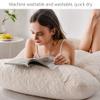 Pregnancy Pillow U-Shaped Maternity Body Pillow with Removable Cover. Size Adjustable Nursing Pillow. Multifunctional Side Sleeper Pillow (Color : A2, Size : 180x80cm) view 4