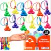 UpBrands 72 Fidget Party Favors for Kids Upgraded Zipper Pop-it Bracelets, ADHD Fidget Toys Poppers, Gifts for Kids Bulk Kit for Birthday Party, Easter Egg & Pinata Fillers view 1