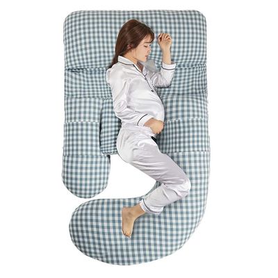 Pregnancy Pillow U-Shaped Full Body Maternity Pillow. Cotton Detachable Maternity Body Pillow. for Lumbar, Neck and Abdominal Cushions (Color : A2, Size : 175x80cm)