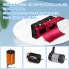 RC Cooling Fans Twin 30mm Motor Fan with Metal Heatsink 3650 3660 540 550 Brushless Motor Replacement Parts for 1/10 RC Car Truck Diameter 36-38mm Brushless Motor view 2