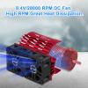 RC Cooling Fans Twin 30mm Motor Fan with Metal Heatsink 3650 3660 540 550 Brushless Motor Replacement Parts for 1/10 RC Car Truck Diameter 36-38mm Brushless Motor view 3