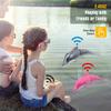LAFALA Pink Remote Control Dolphin Toy 2.4G High Simulation Cartoon Dolphin Remote Control for Swimming Pool Bathroom Great Gift RC Boat Shark Toys for 6+ Year Old Boys and Girls (with 2 Batteries) view 3