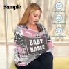 Personalized Baby Car Seat Covers with Name, Custom Nursing Cover Breastfeeding for Babies, Carseat Canopy for Boys and Girls, Infant Stroller Cover, Breathable Carseats Cover(Dinosaur Theme) view 3