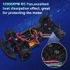RC Car Motor Cooling Fan 32000 RPM 25mm Twin Fans with Metal Heatsink 380/390 Brushless Motor Replacement Parts for 1/10 RC Truck Diameter 28-29mm Brushless Motor view 4