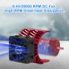 RC Car Cooling Fans 28000rpm 30mm Fan with Metal Heatsink 3650 3660 540 550 Brushless Motor Replacement Parts for 1/10 RC Truck Diameter 36-38mm view 2