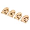 Alomejor 4Pcs RC Brass Steering Knuckle Cover Portal Cover RC Axle Gear Cover for FMS 124 FCX24 RC Crawler (Gold) view 1