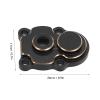 Alomejor RC Brass Steering Knuckle Cover for FMS 1/24 FCX24 Crawler, 24x17mm, 4 Pack with Screws view 3