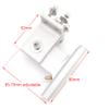 RC Boat Flexible Shaft Strut 6.35mm 1/4" Shaft Holder T Shape 80mm Bracket for Nitro Gasoline RC Boat Speed Mono Oval Vee view 2