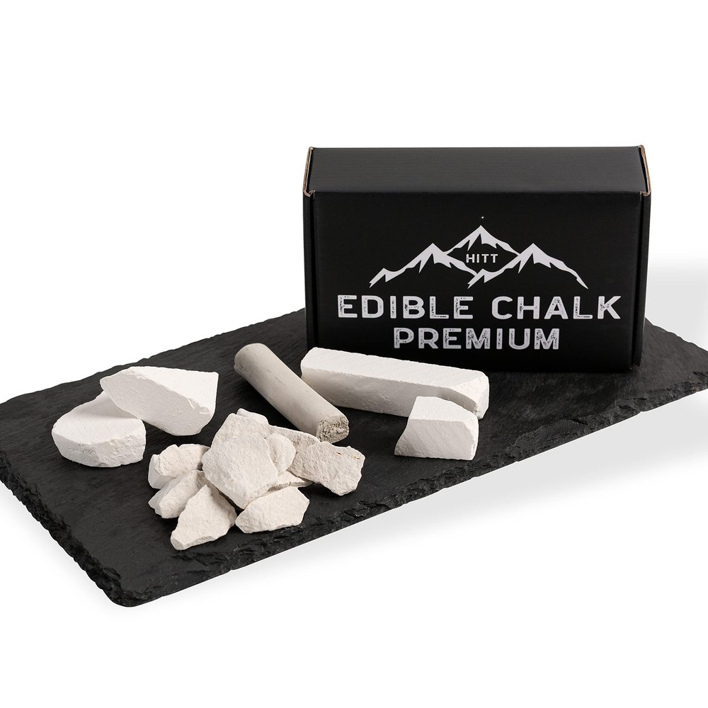 HITT Premium Belgorod Edible Chalk Assorted Box  Most Crunchy Chalk Chunks and Bars for Eating, PICA cravings and ASMR Content Creators  Pure, No Impurities PICA Alternative Snack  7 oz / 200 g
